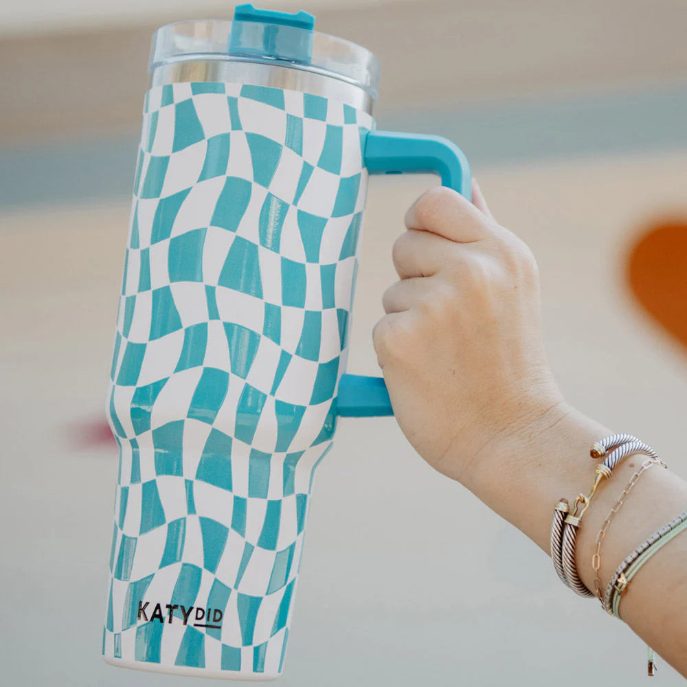 Retro Aqua 38oz Tumbler