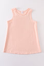 Peach blank basic kids teens adult tank top