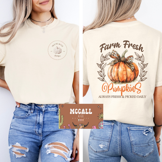 Farm fresh pumpkins Comfort Colors Tee