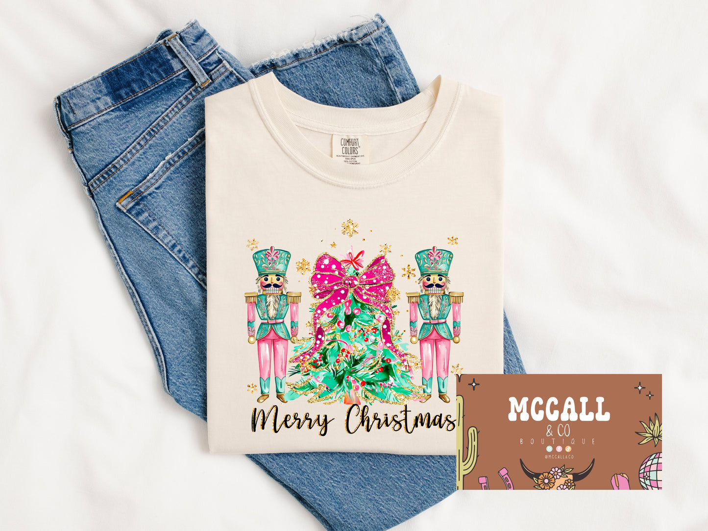 Merry Christmas Nutcracker Comfort Colors Tee