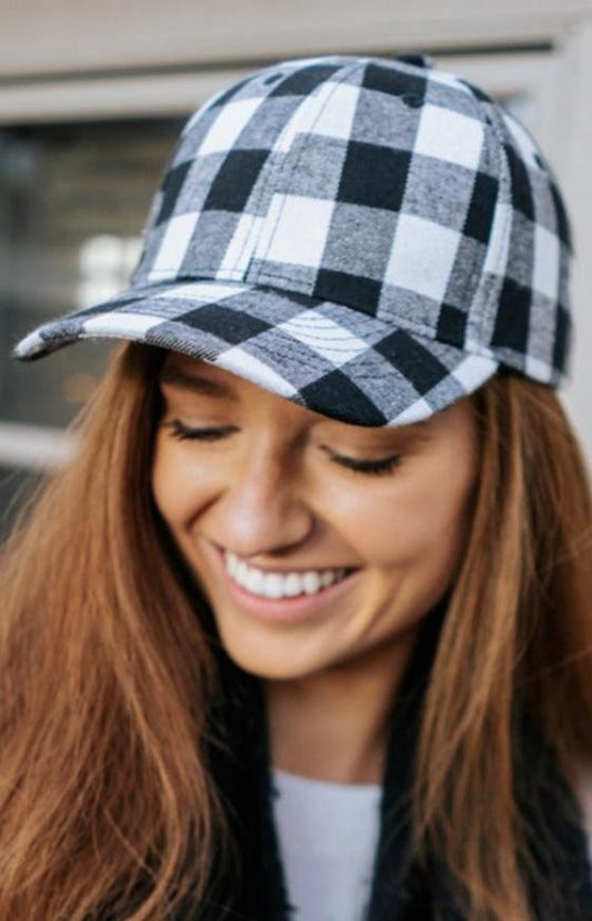 Alder Buffalo Plaid Baseball Cap - Final Sale