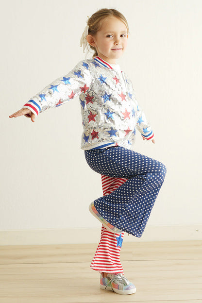 Patriotic star girl pants