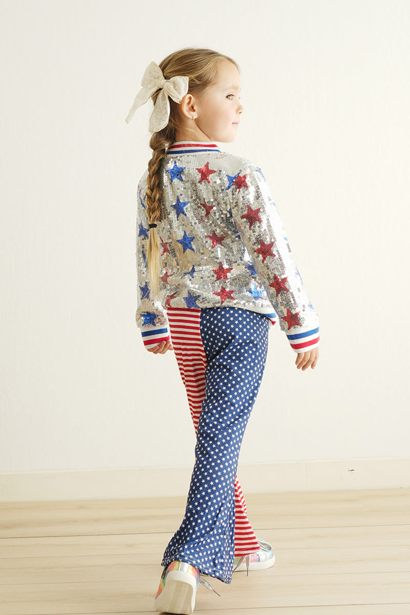 Patriotic star girl pants