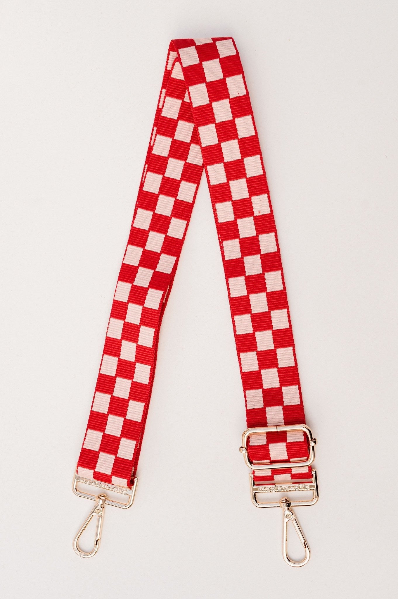 Lizzie Checkered Adjustable Bag Strap