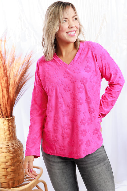 Fuchsia Flowers Long Sleeve