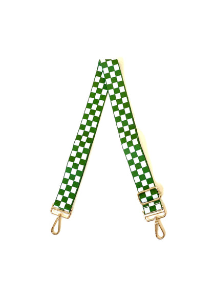 Lizzie Checkered Adjustable Bag Strap