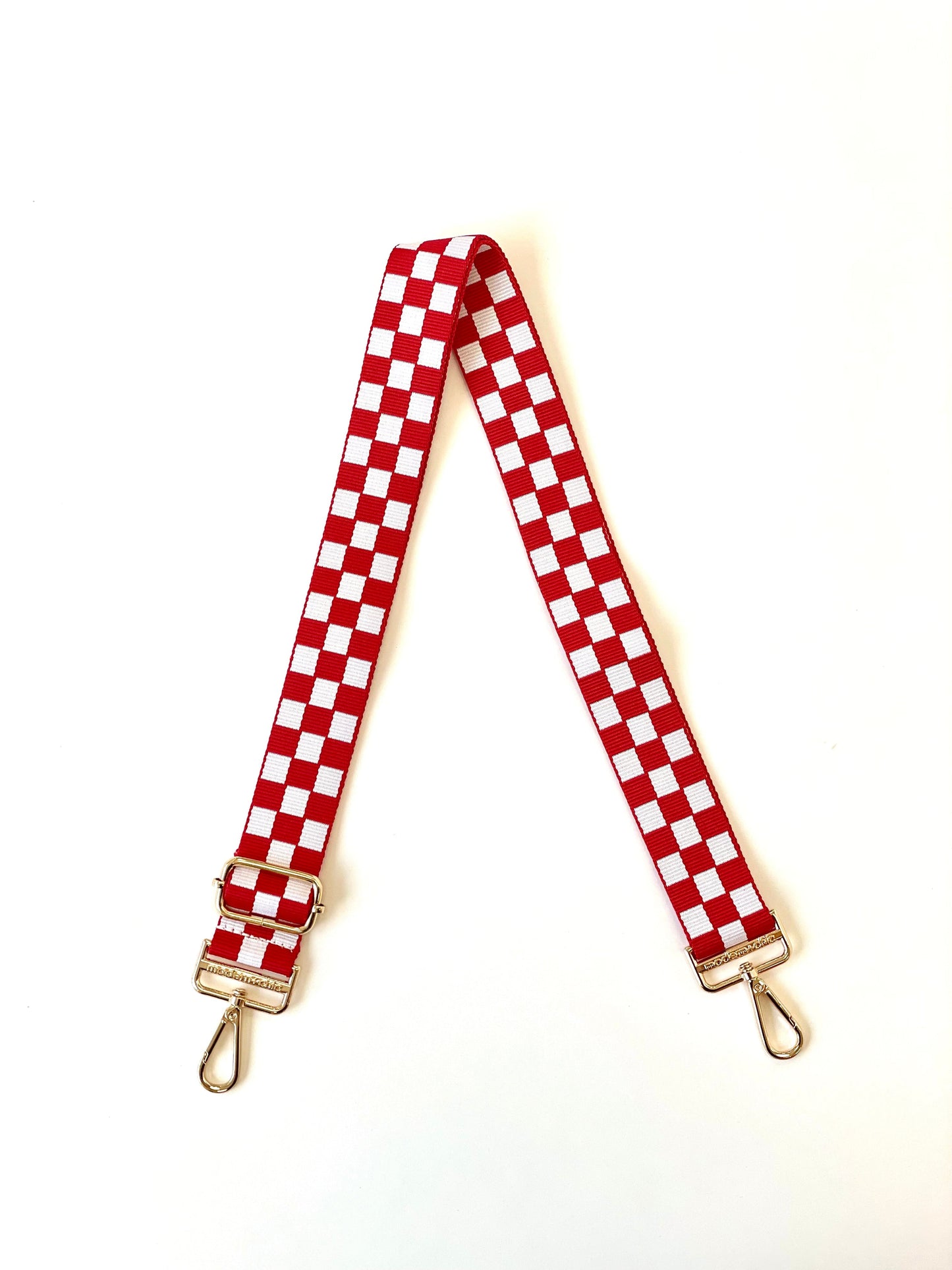 Lizzie Checkered Adjustable Bag Strap