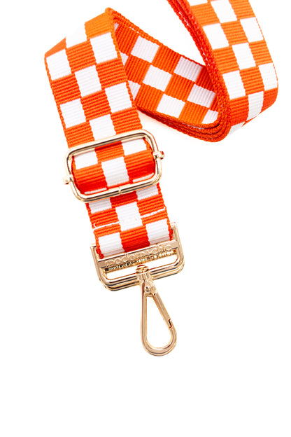 Lizzie Checkered Adjustable Bag Strap