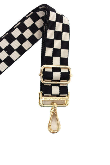 Lizzie Checkered Adjustable Bag Strap