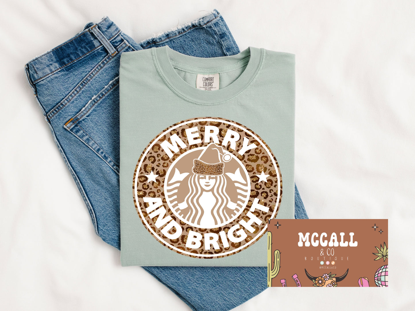 Merry & Bright Comfort Colors Tee