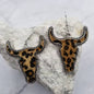 Western Leopard Cow Earrings: Leopard