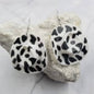 Acrylic Cowgirl Hat Earrings Cow print